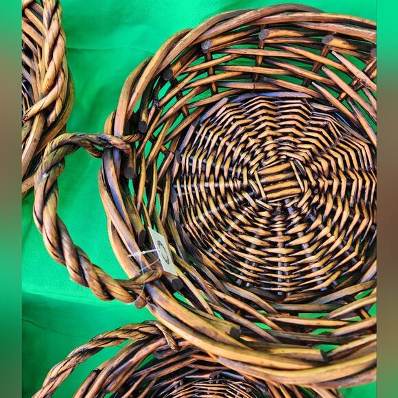 Wooden Basket High Quality Bread Easter Gift Basket Side Handles New with tags - Picture 10 of 10
